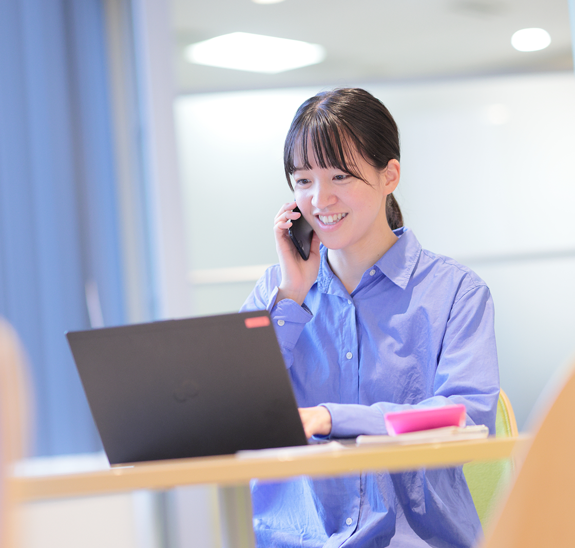 学生一人ひとりと真剣に向き合ってくれた会社姿勢に信頼が持てた。